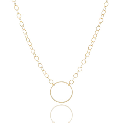 Linda |  Link Choker Circle Necklace