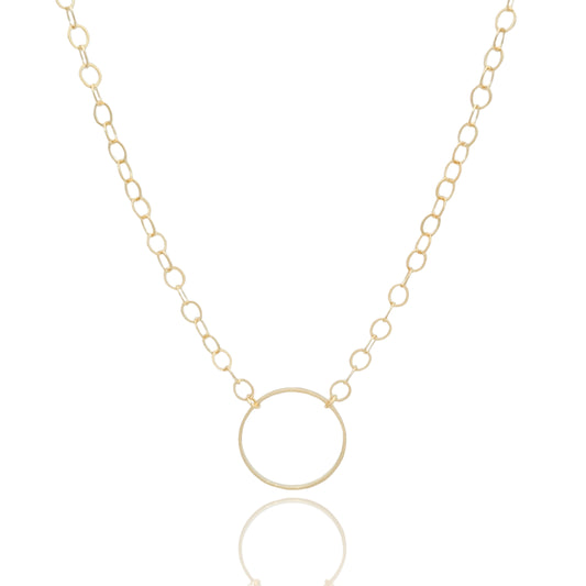 Linda |  Link Choker Circle Necklace