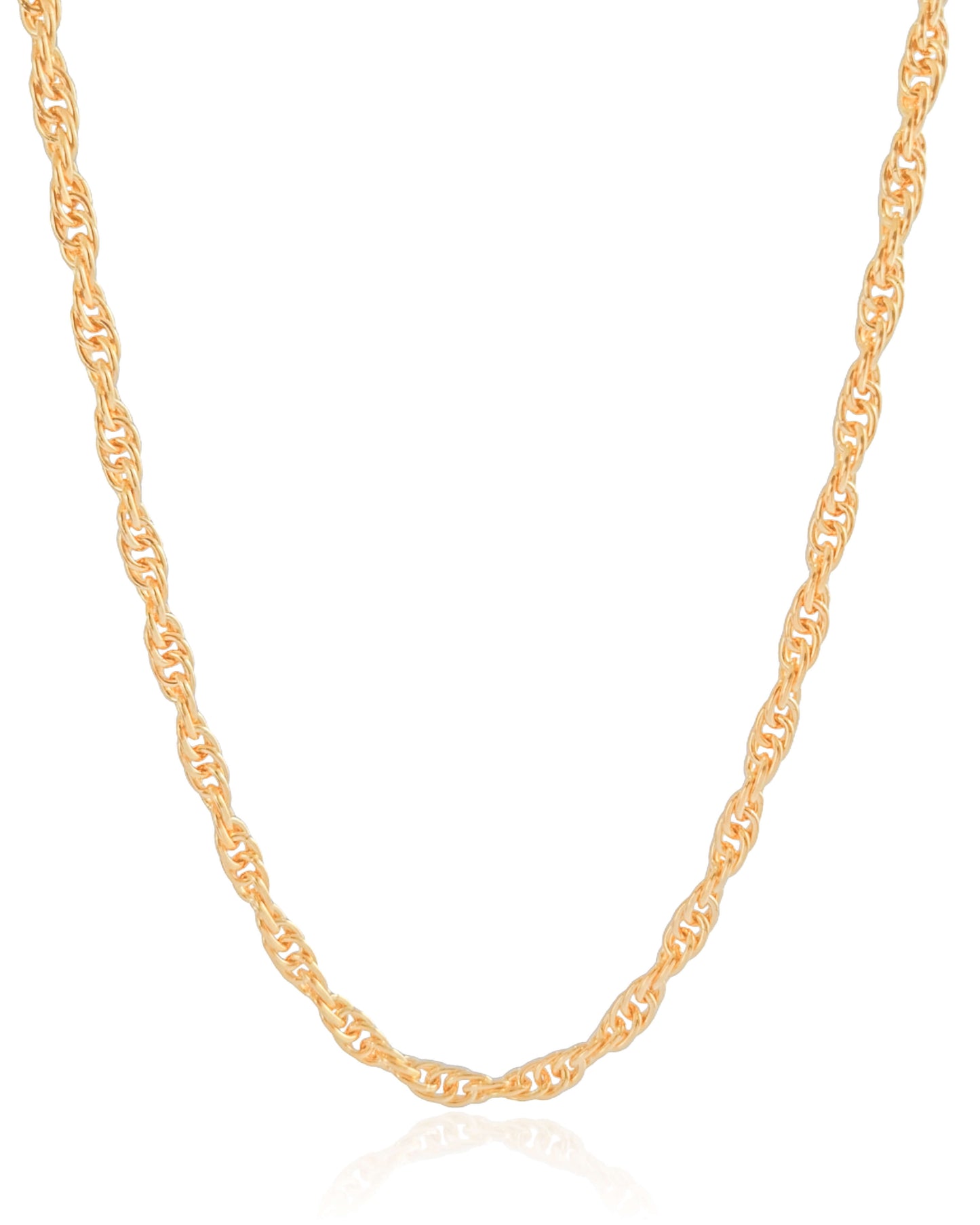 Paris |  Intertwined Link 18K Gold Necklace