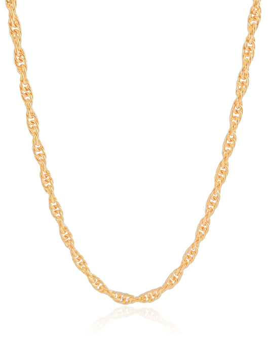 Paris |  Intertwined Link 18K Gold Necklace