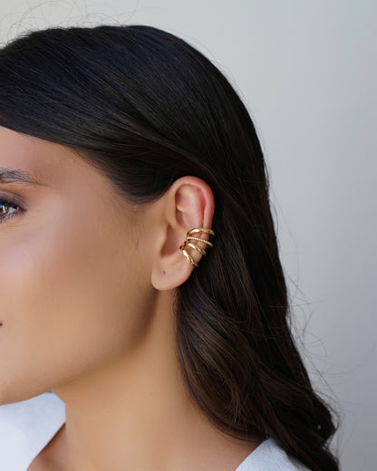 Aviara | Twisted and Plain  Earcuff