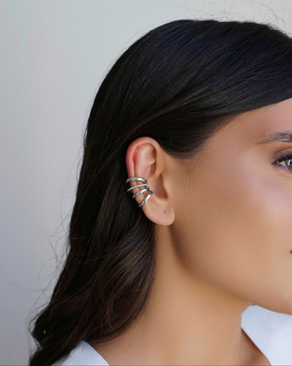 Aviara | Twisted and Plain  Earcuff