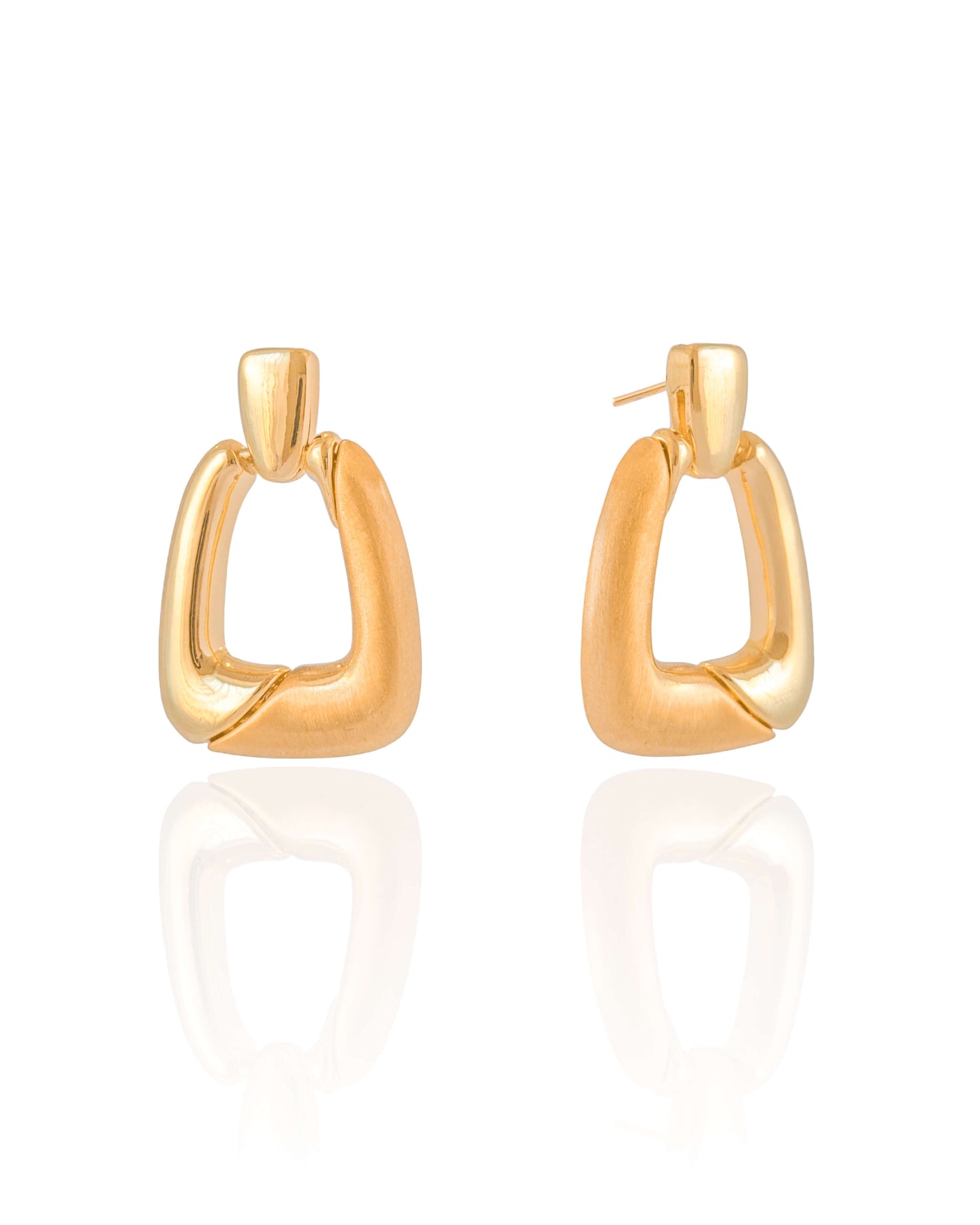 Geo 18K Gold Geometric Earrings