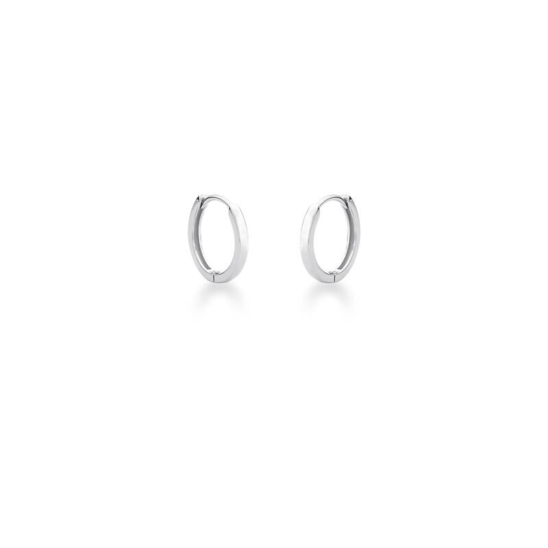 Astra | Sterling Silver Plain Hoop Earrings