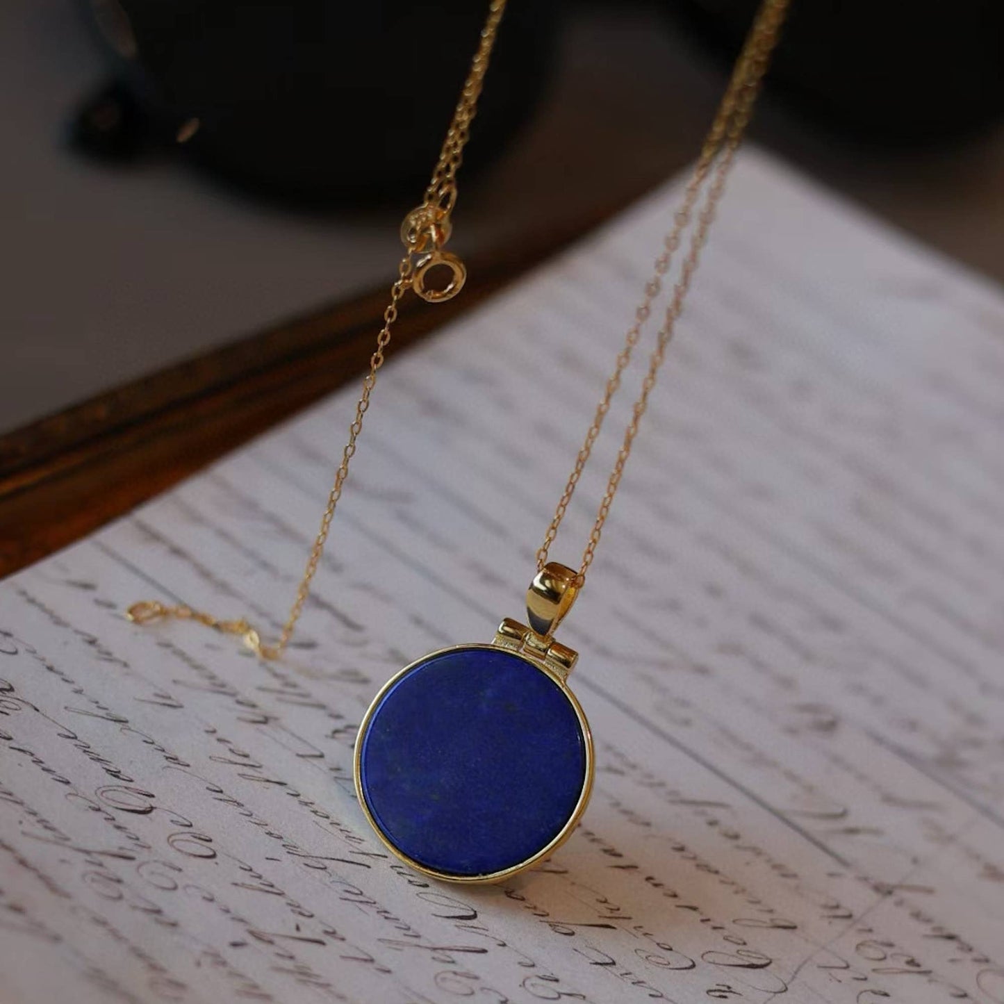 Helios Lapis Pendant Necklace