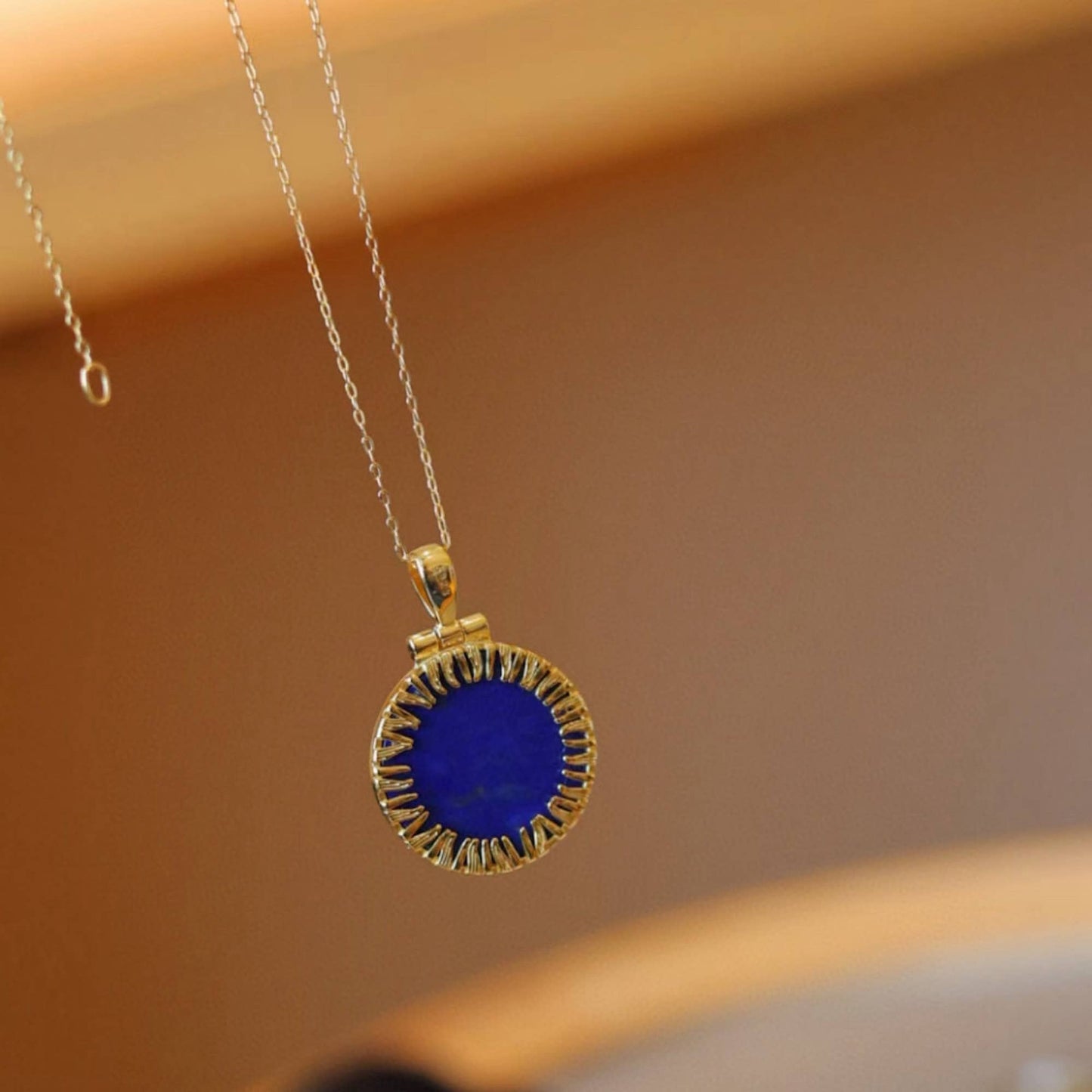 Helios Lapis Pendant Necklace