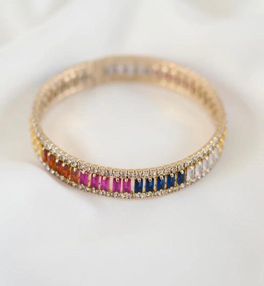 Carol Stoppa | Baguette Rainbow Bracelet - Carol Stoppa Jewelry