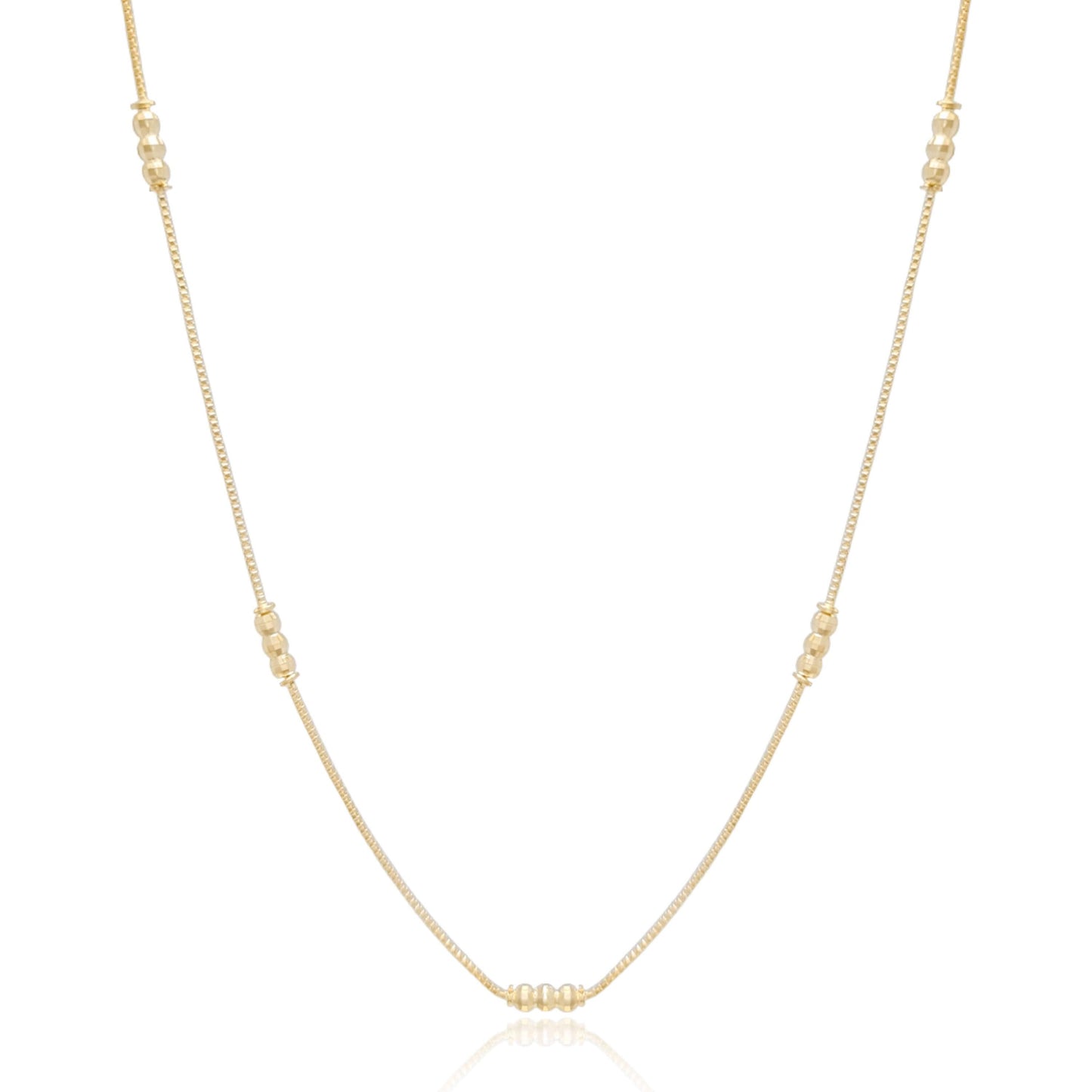 Carol Stoppa | Golden Beads Long Necklace - Carol Stoppa Jewelry