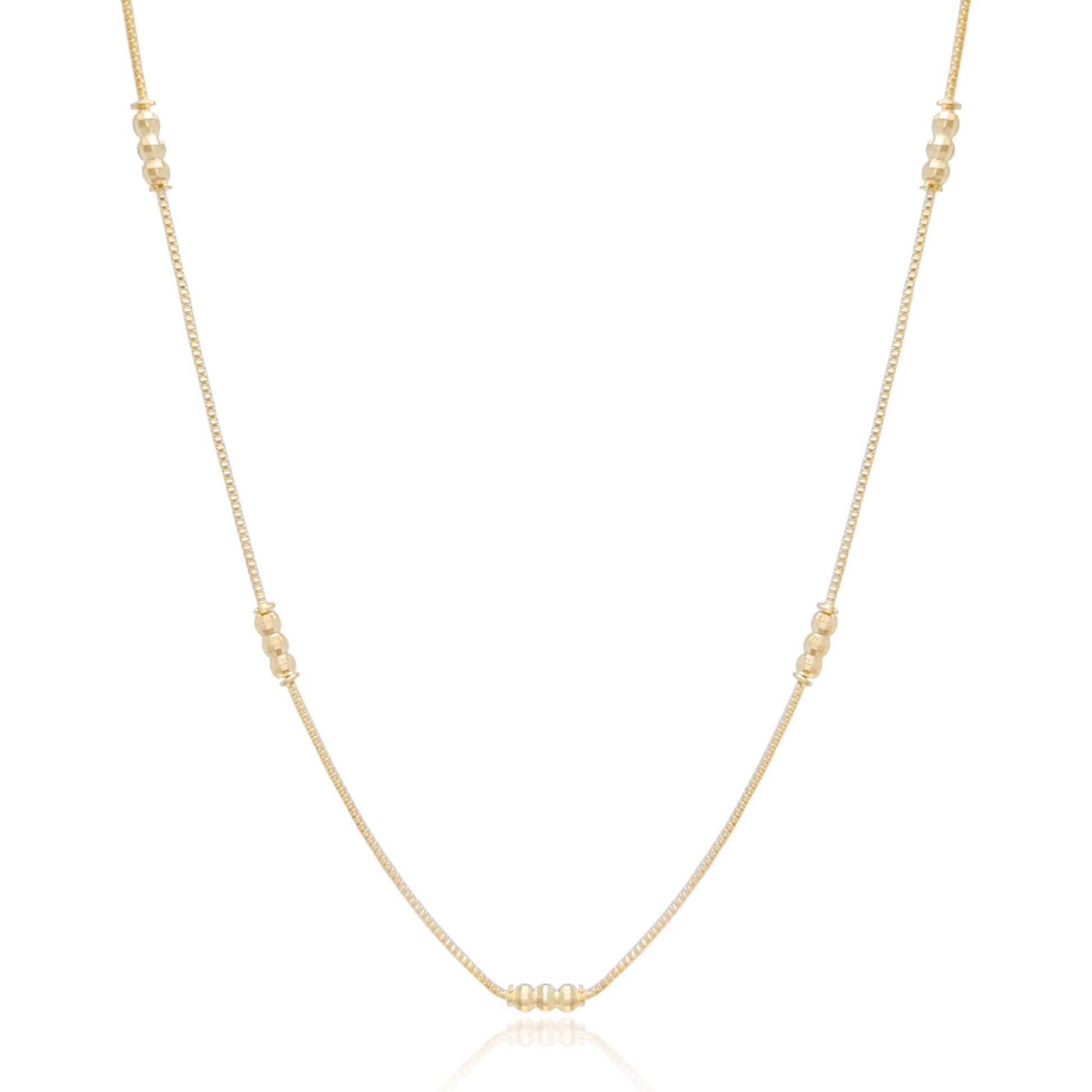 Carol Stoppa | Golden Beads Long Necklace - Carol Stoppa Jewelry