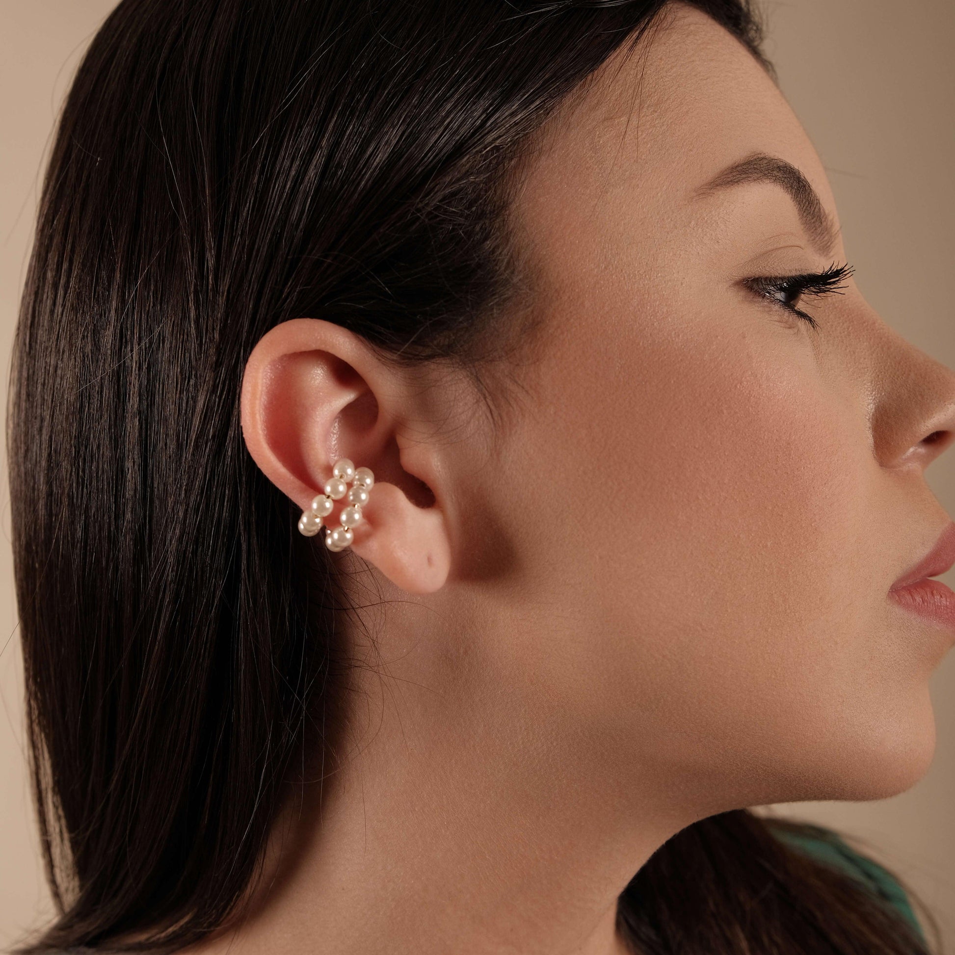 Carol Stoppa | Pearl Line Ear cuff - Carol Stoppa Jewelry