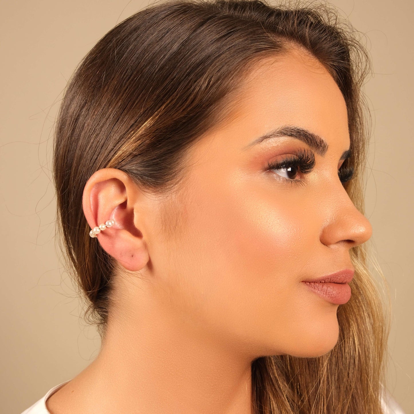 Carol Stoppa | Pearl Line Ear cuff - Carol Stoppa Jewelry