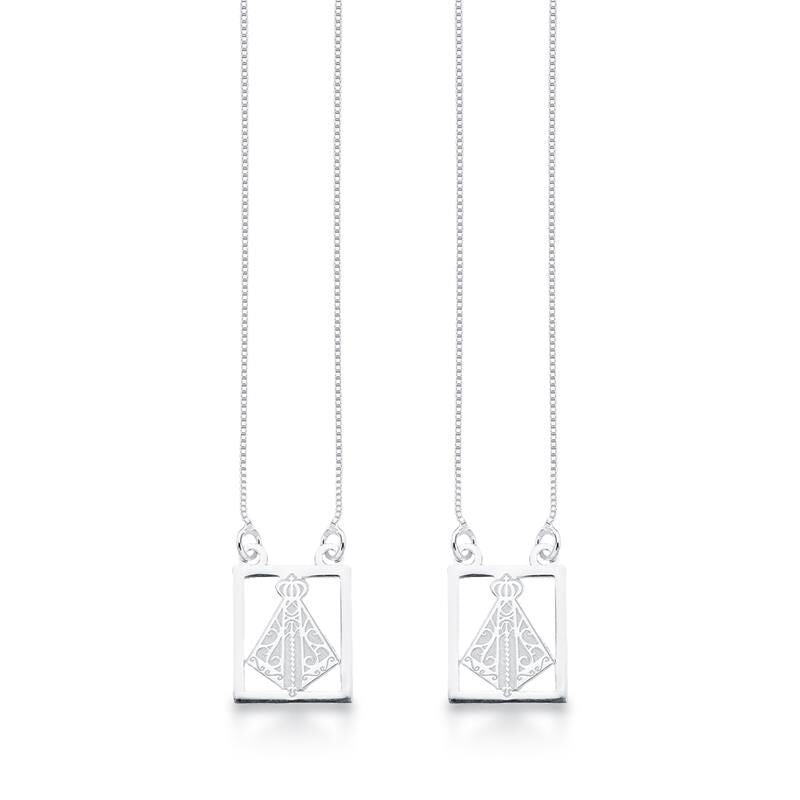 Faith | Scapular Lady of Aparecida Silver Necklace